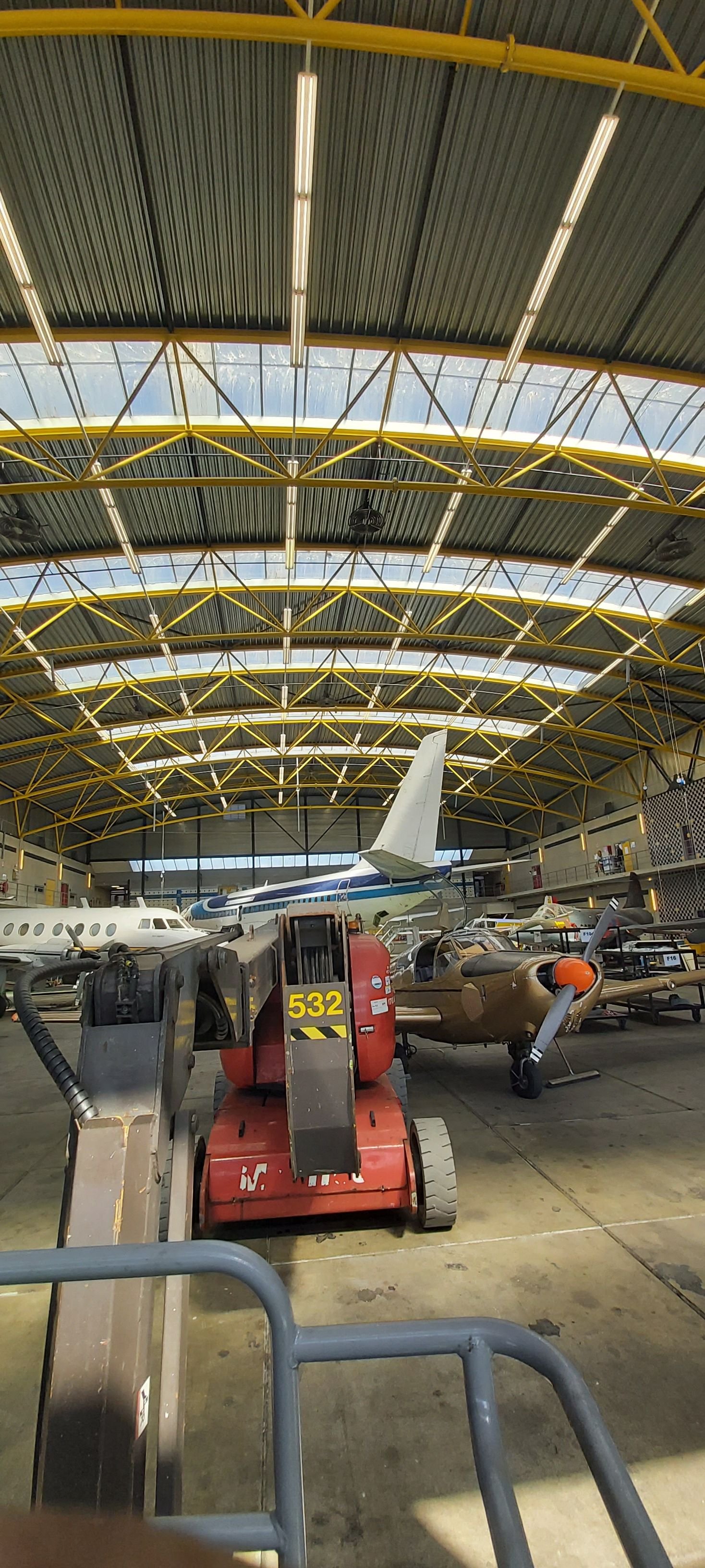 LED-verlichting vliegtuigloods